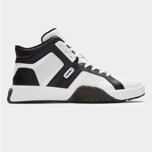 G/FORE UNISEX G.112 LEATHER MID-TOP STREET
SHOE BLACK AND WHITE